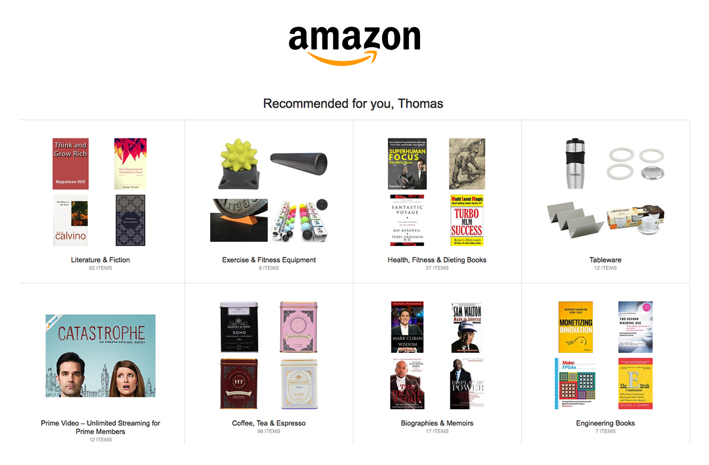 Amazon recommendations 