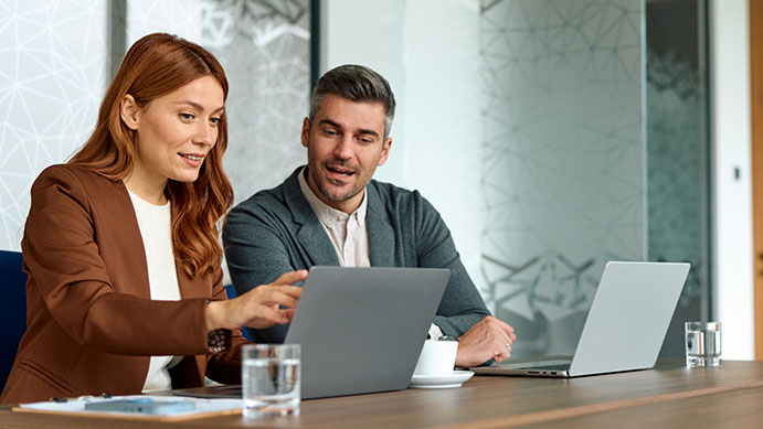 Brand messaging filtering through digital and print collateral